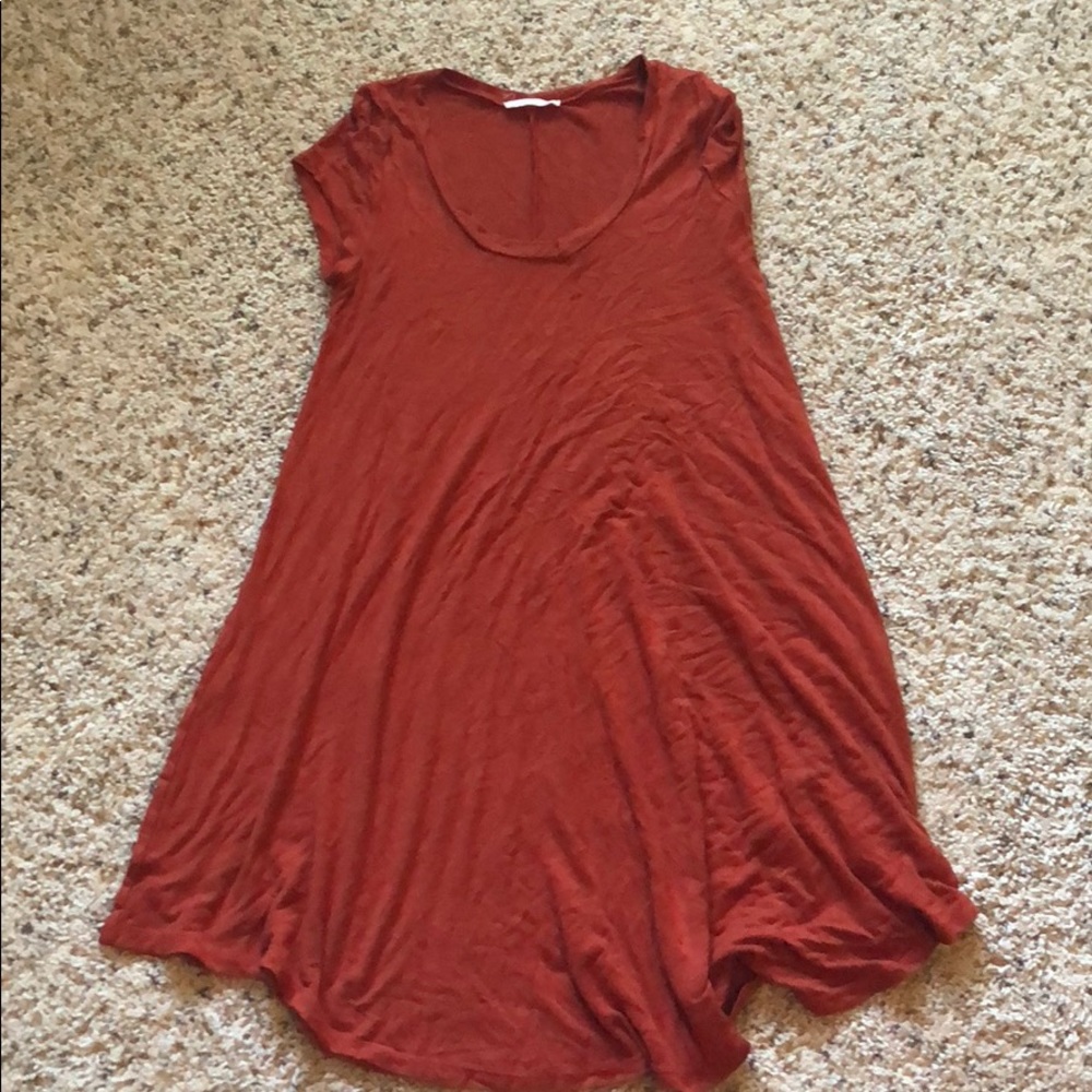 Orange/red T-shirt dress